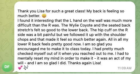 Testimonial from DeeDee
